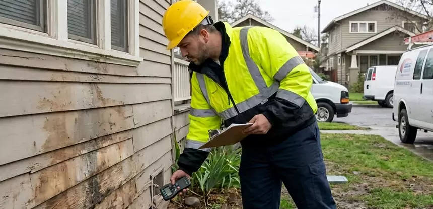 Water Damage Exterior Wall Newnan