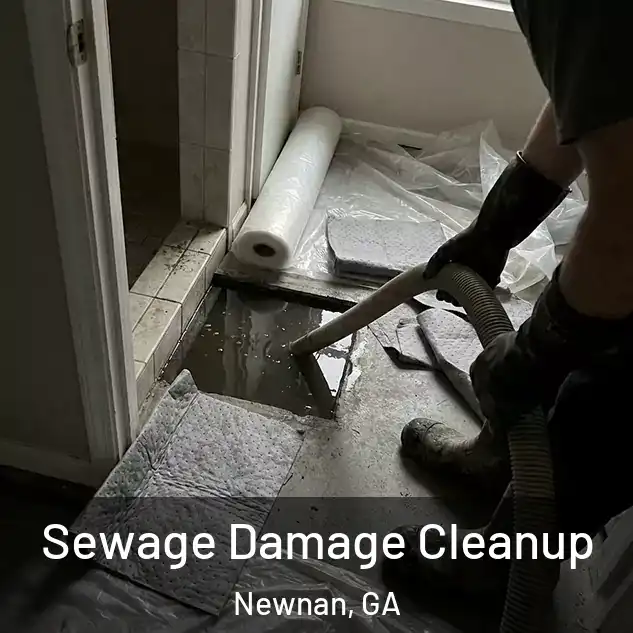  Sewage Damage Cleanup Newnan, GA